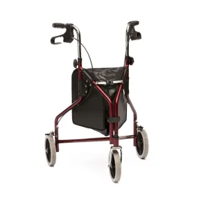 Steel Tri Walker with Bag | Red |Pack of 2