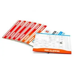 Sun Flower Self Adhesive White Labels 51 x 19mm 1012