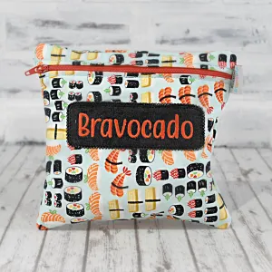 Sushi Personalized Reusable Food Bag
