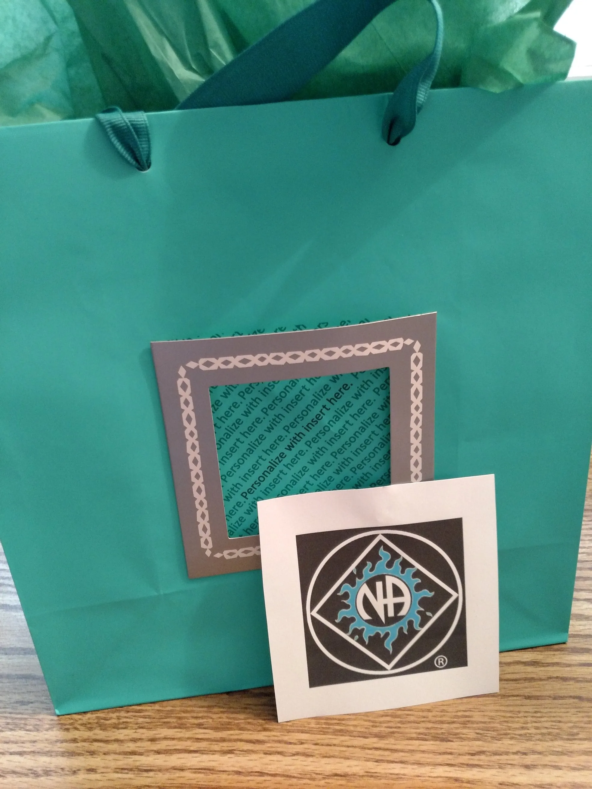 Teal & Black NA Gift Bag