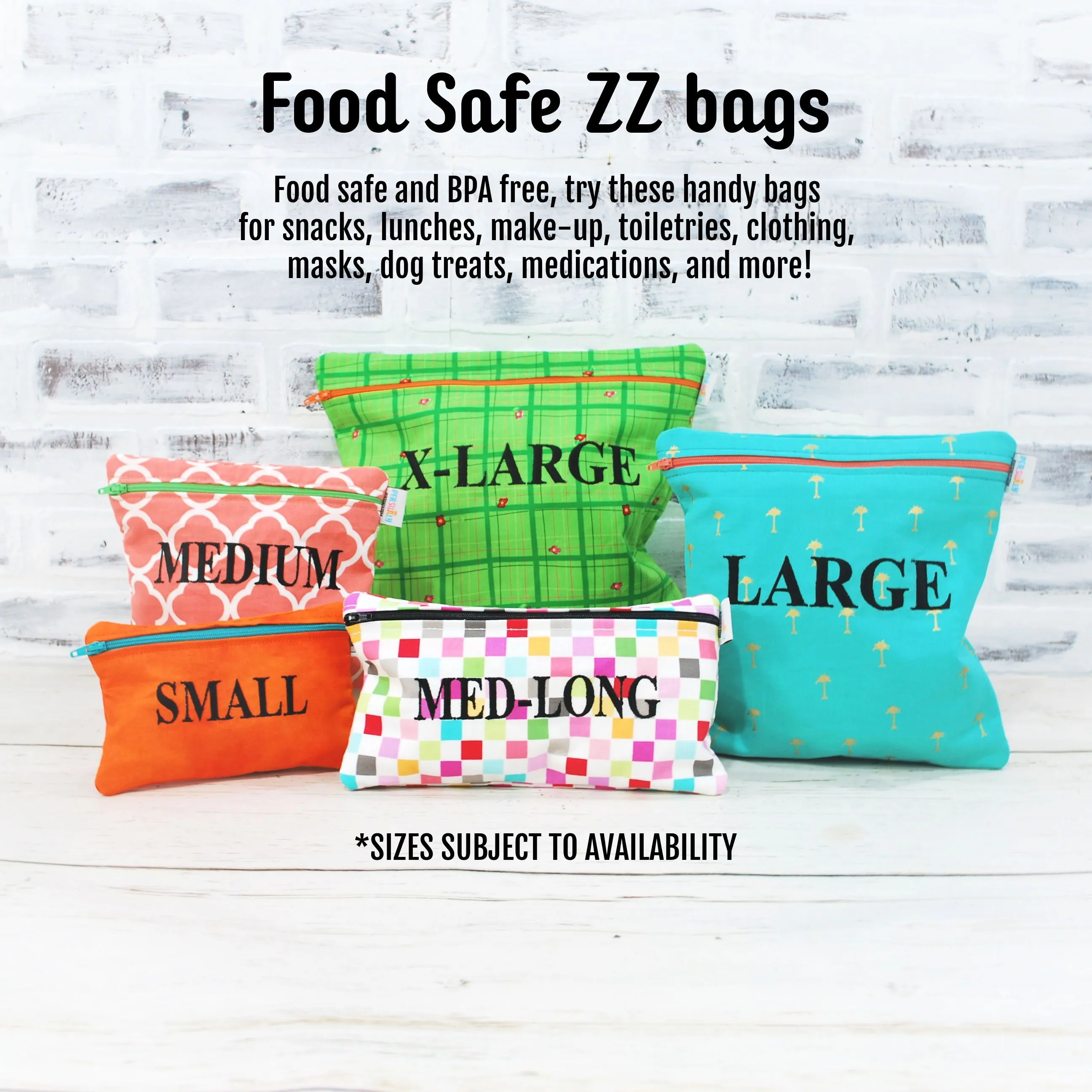 Teal and Orange Dino Personalized Reusable Food Bag