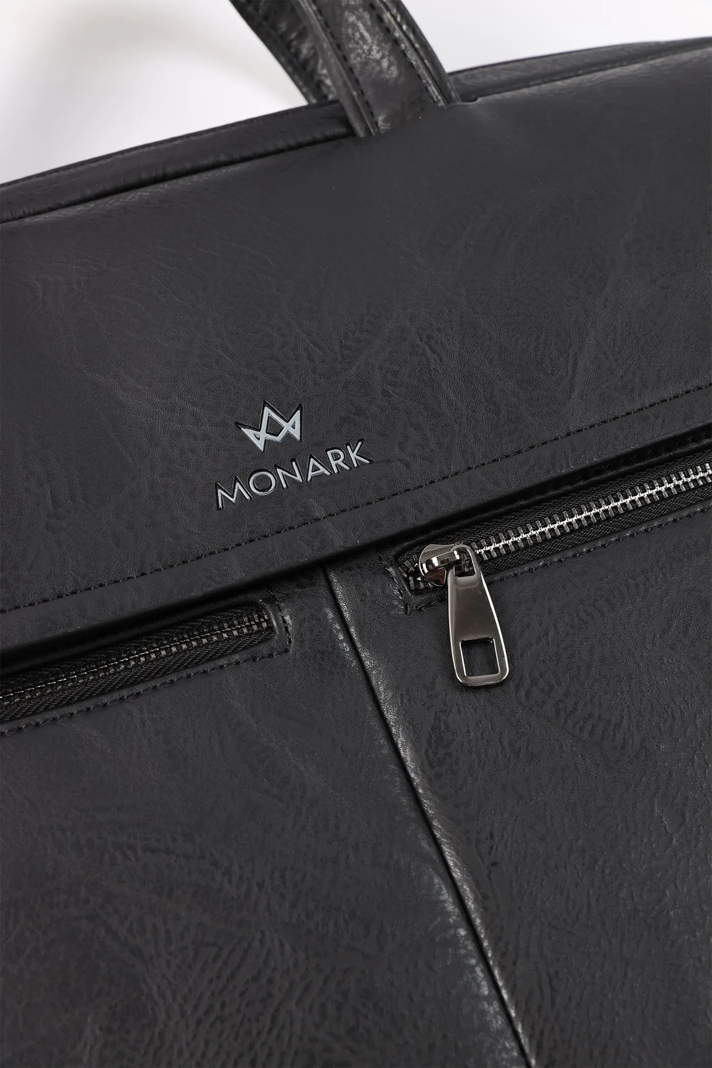 TEXTURED BLACK LAPTOP-BAG