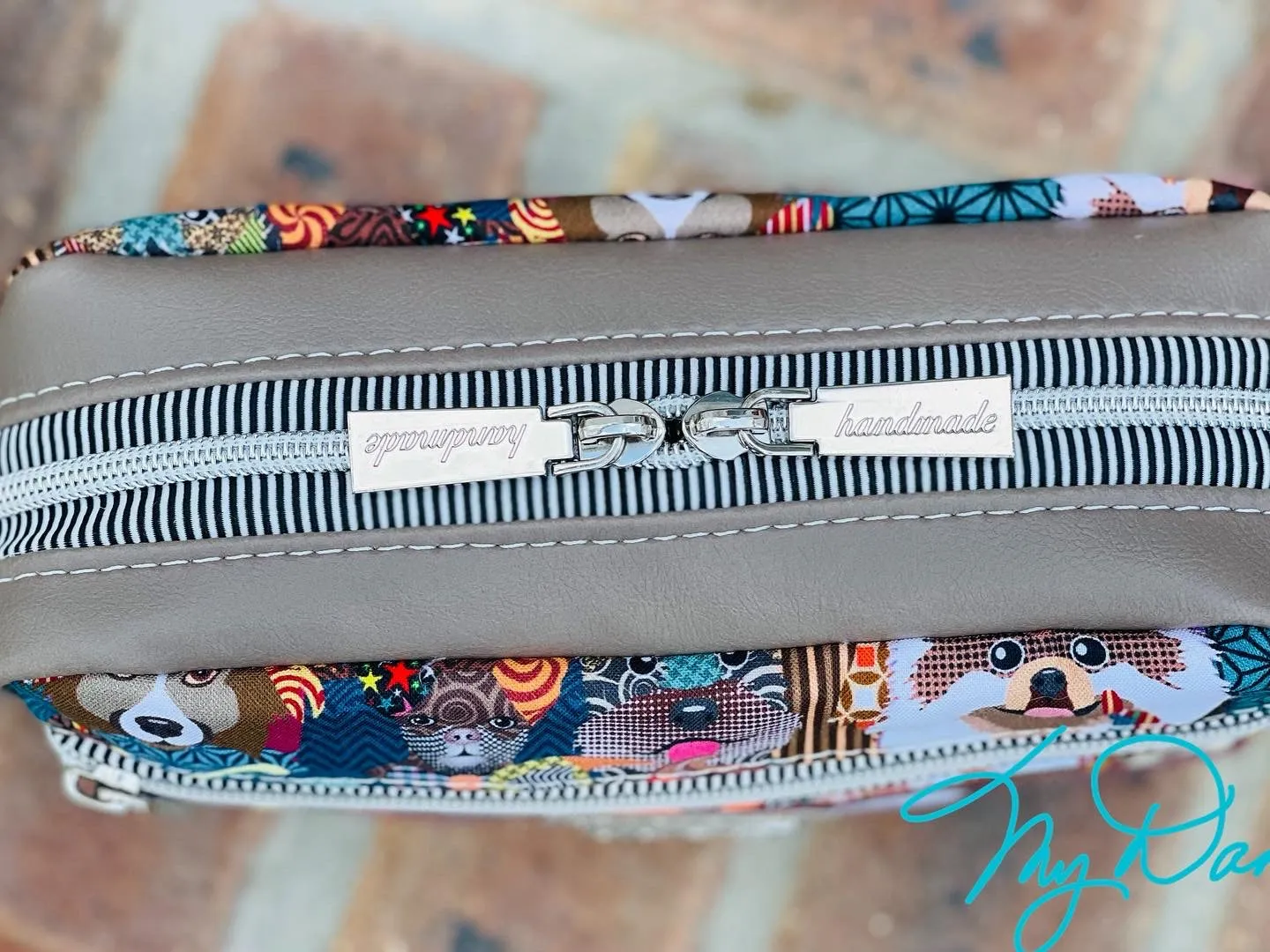 The Joey Dog Walking Bag in Doggy Cotton