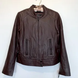 The Limited Mahogany Leather Jacket