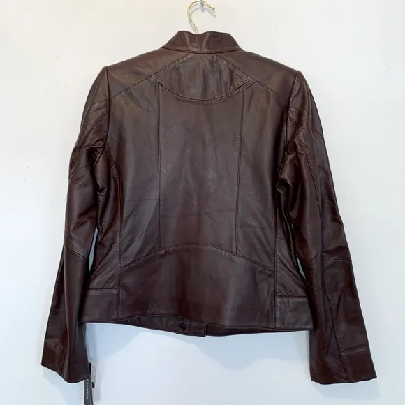 The Limited Mahogany Leather Jacket