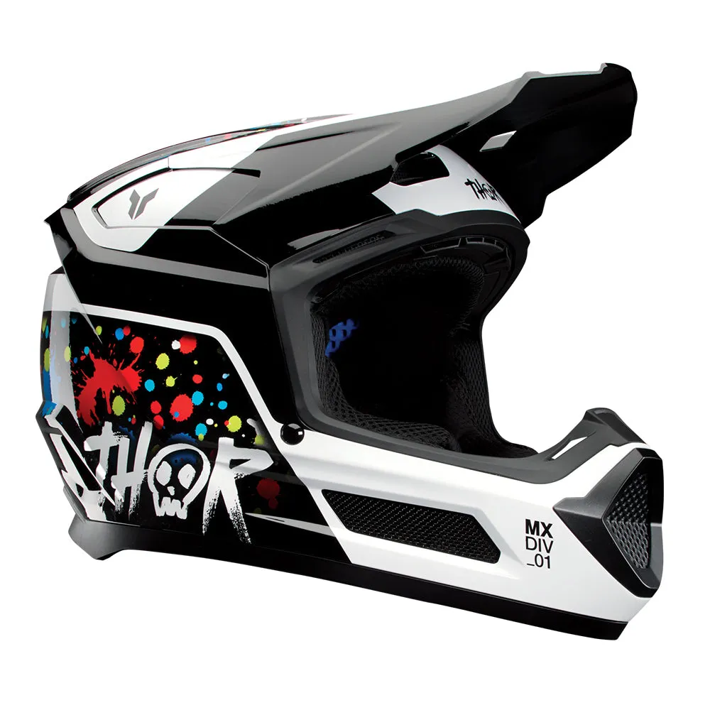 Thor Helmet Fleet Splat Black Youth