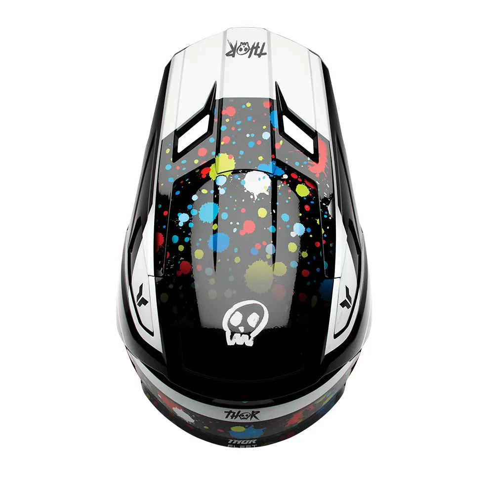 Thor Helmet Fleet Splat Black Youth