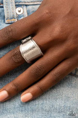 Too Little Too SLATE - Silver Ring - Paparazzi Accessories