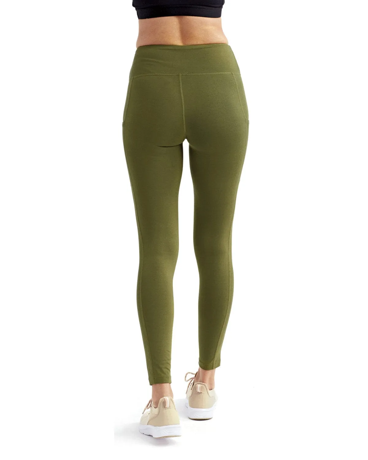 TriDri Ladie's Mesh Pocket Danica Leggings | Olive