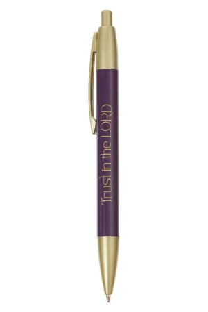 Trust in The Lord Purple Pen in Gift Box