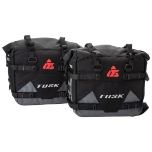 Tusk Pannier Racks with Tusk Pilot Pannier Bags