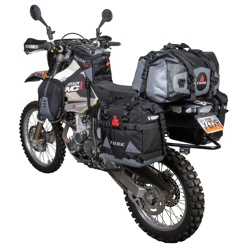 Tusk Pannier Racks with Tusk Pilot Pannier Bags