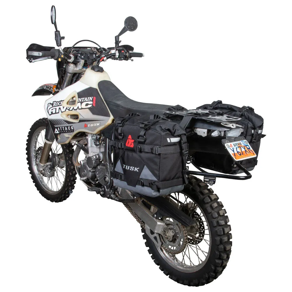 Tusk Pannier Racks with Tusk Pilot Pannier Bags
