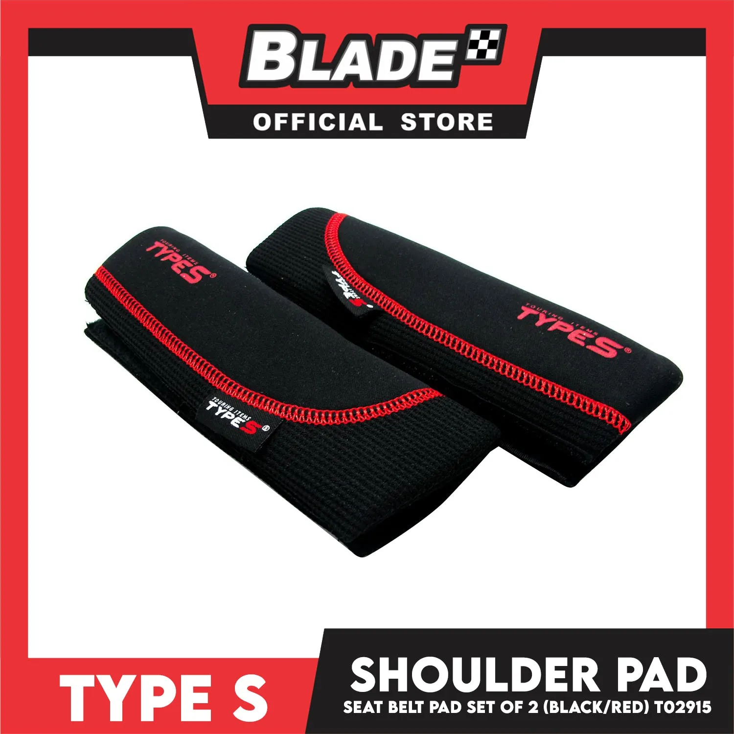 Type S Seatbelt Pads T02915 Set of 2