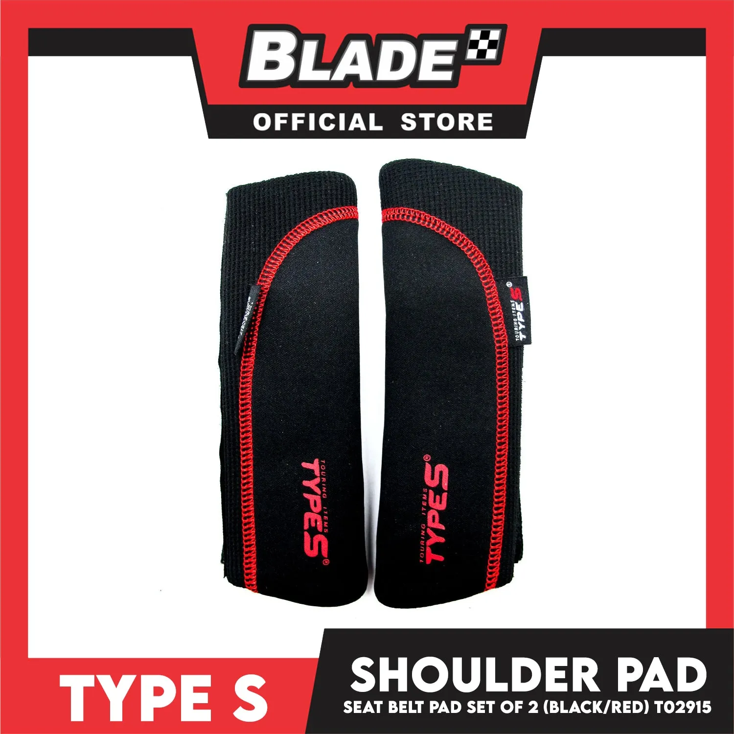 Type S Seatbelt Pads T02915 Set of 2