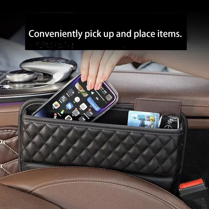 Universal Car Seat Gap Organizer – Storage Pocket Box for Vehicle Side Seats