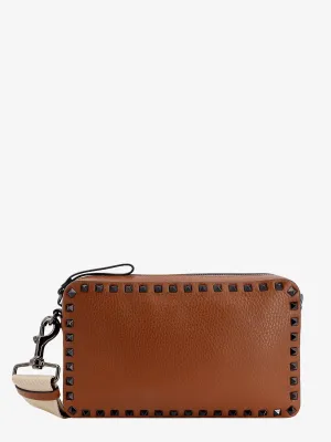 Valentino Garavani Leather Shoulder Bag With Iconic Studs