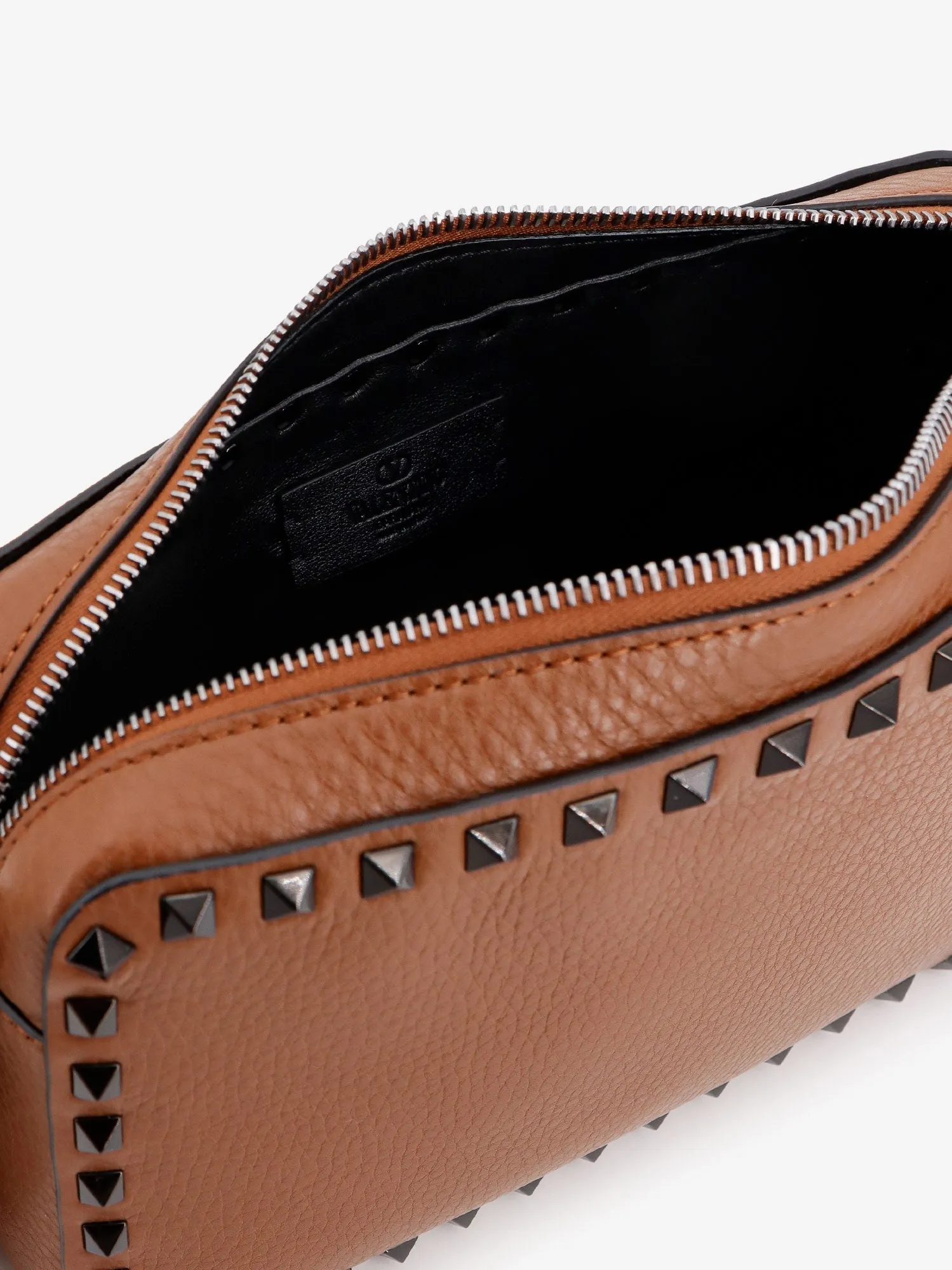 Valentino Garavani Leather Shoulder Bag With Iconic Studs