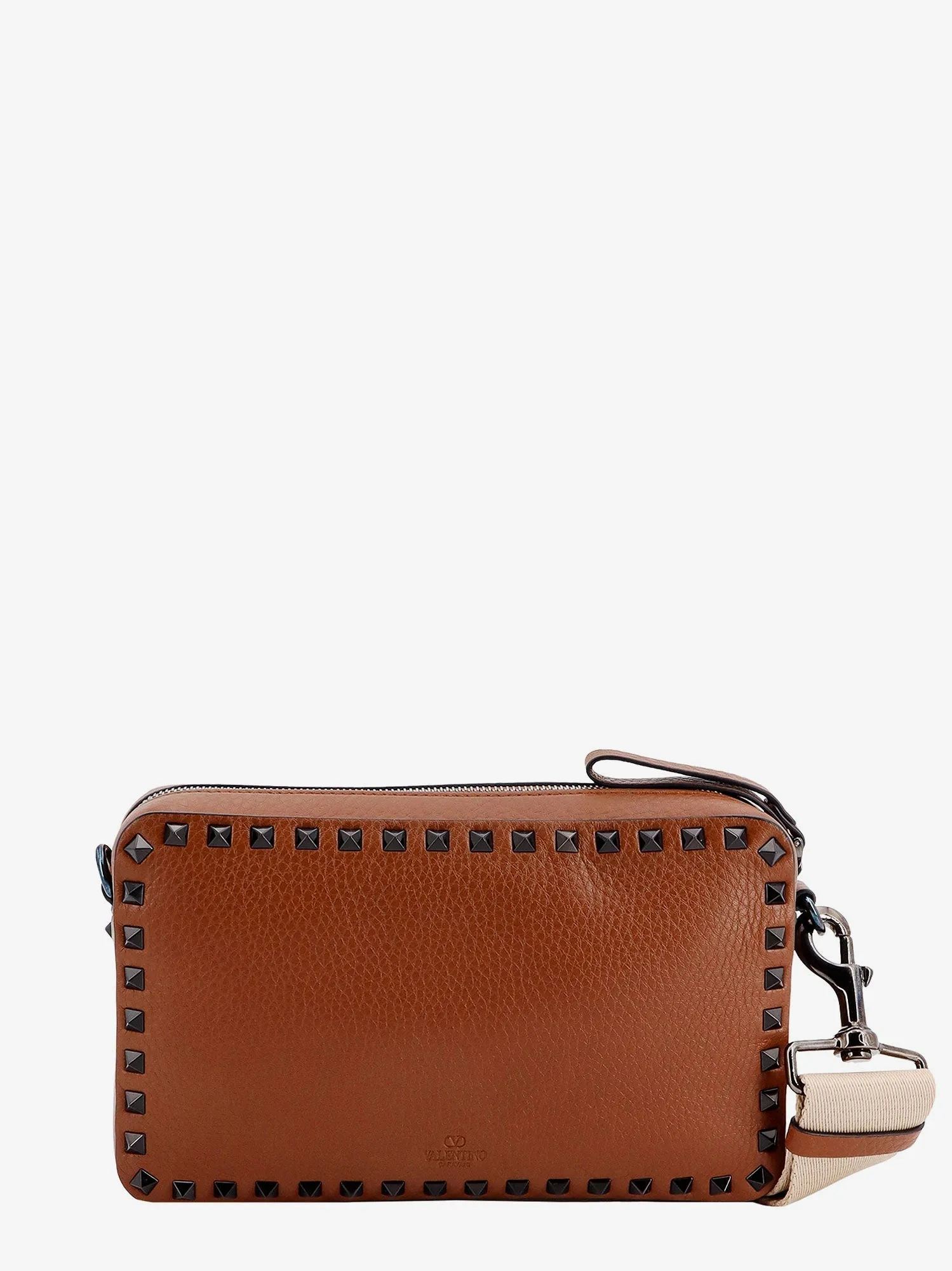 Valentino Garavani Leather Shoulder Bag With Iconic Studs