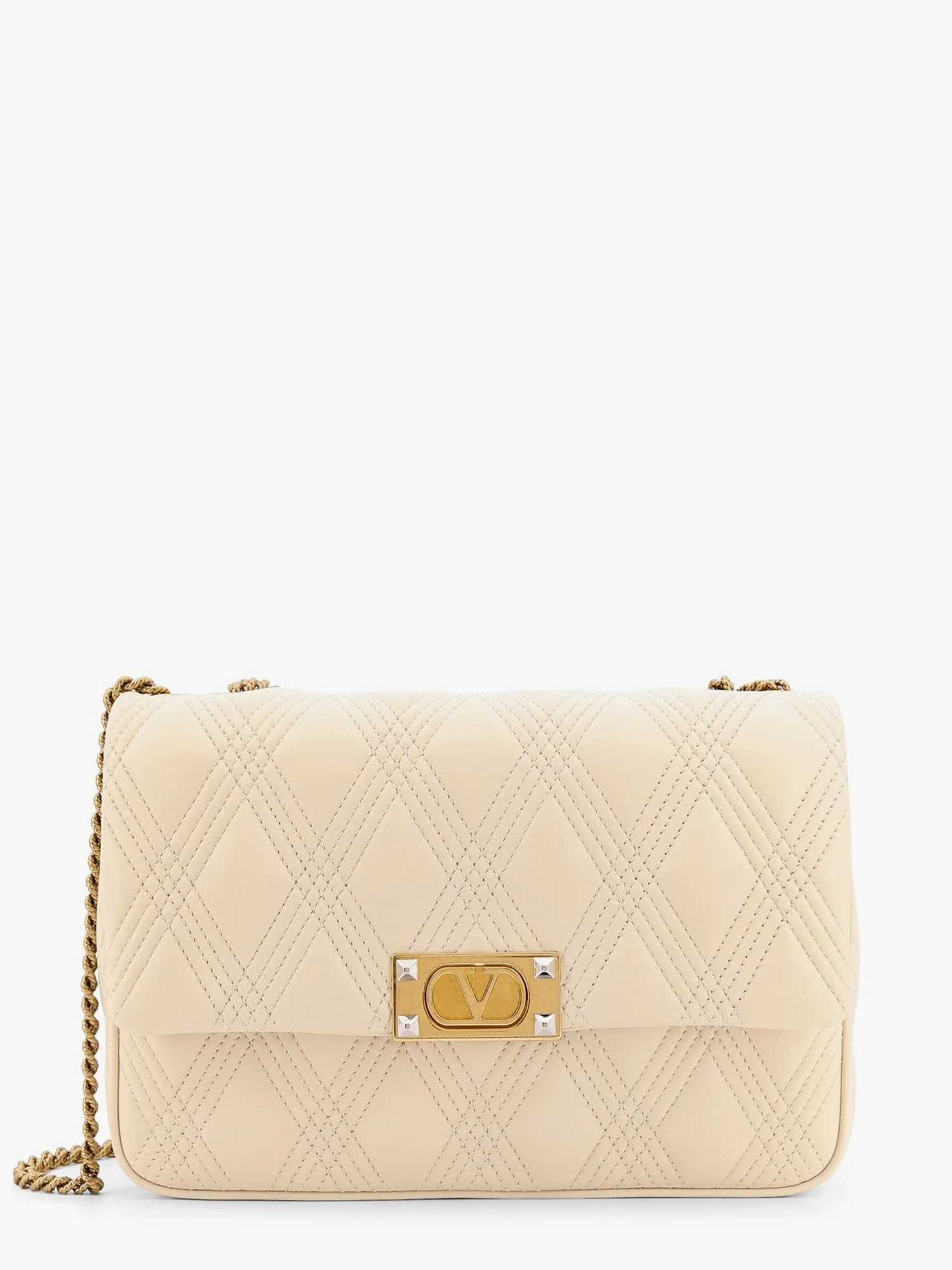 Valentino Garavani Quiltie 67 Leather Shoulder Bag