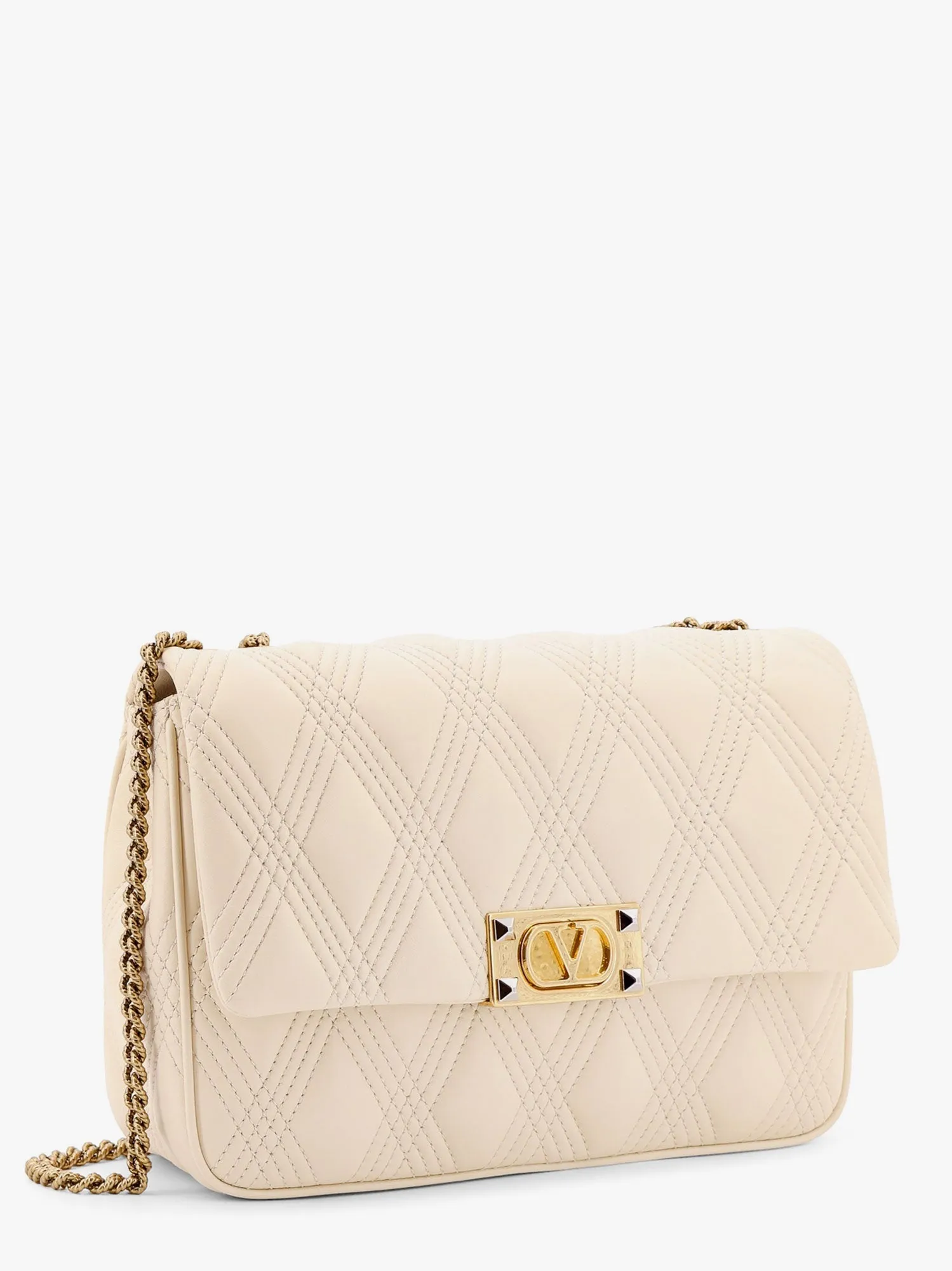 Valentino Garavani Quiltie 67 Leather Shoulder Bag