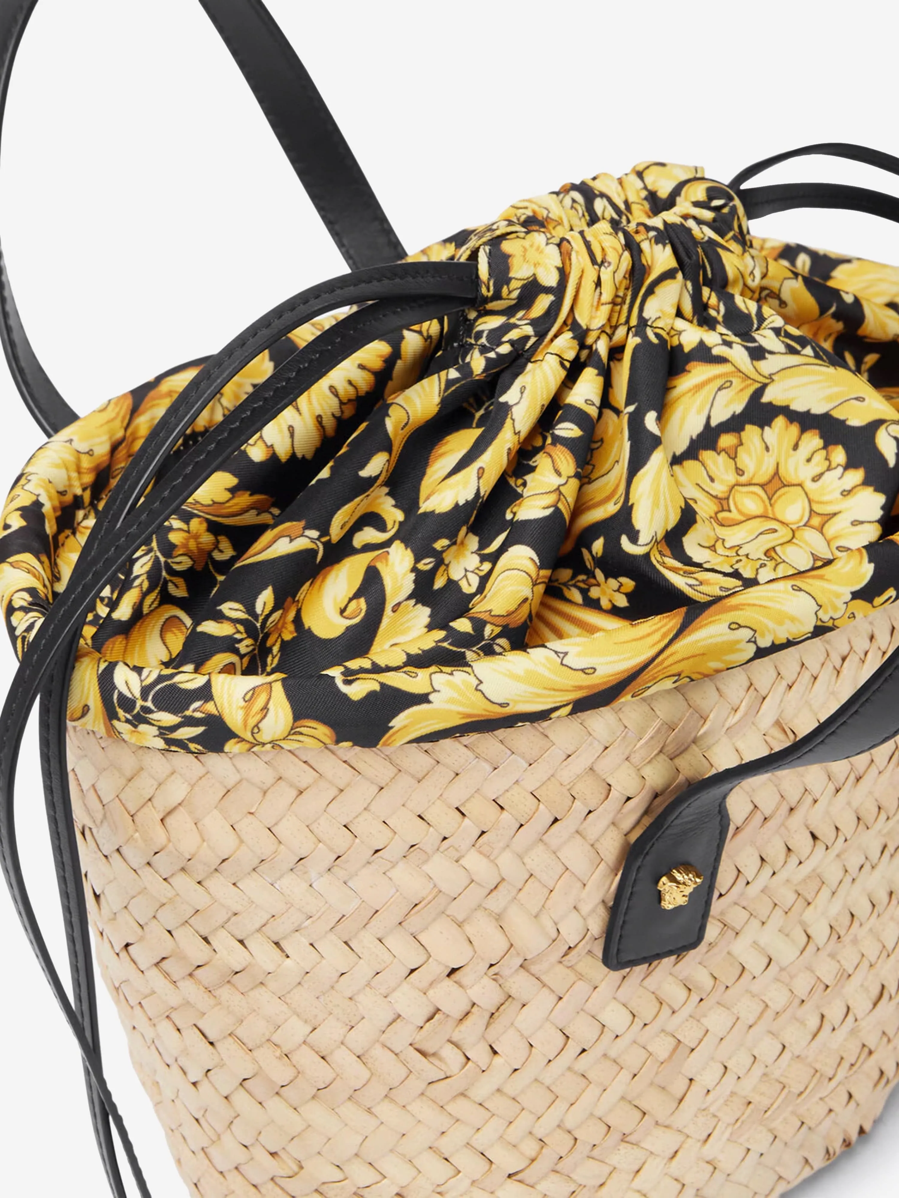 Versace Girls Straw Tote Bag in Beige (28cm)