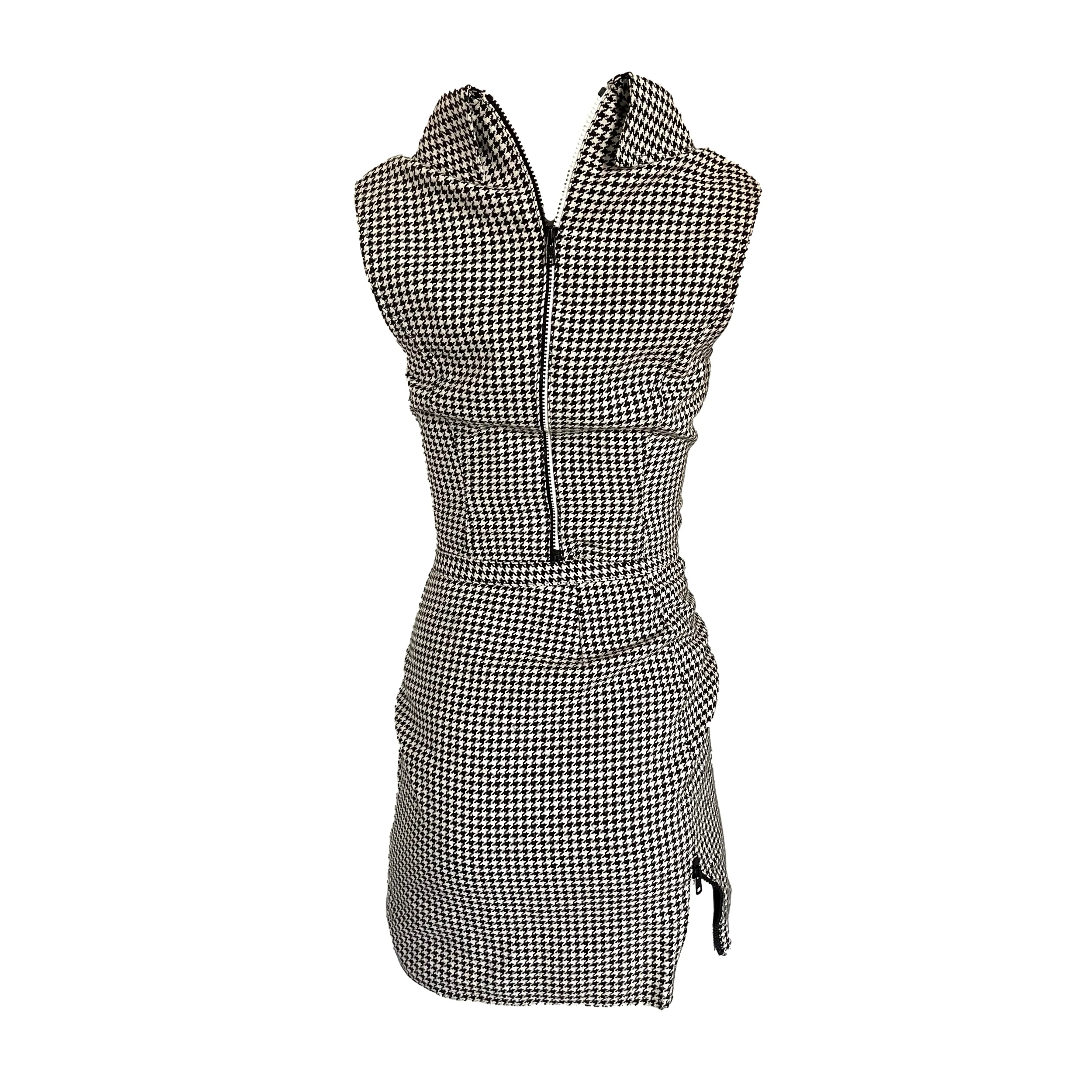 Versace Houndstooth Mini Skirt Set
