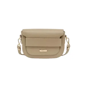 Vestirsi Zoe Beige Crossbody Saddle Bag