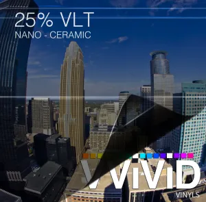VViViD OPTIC Nano Ceramic Window Tint 25% VLT