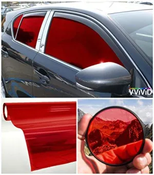 VViViD Red Transparent Window Tint