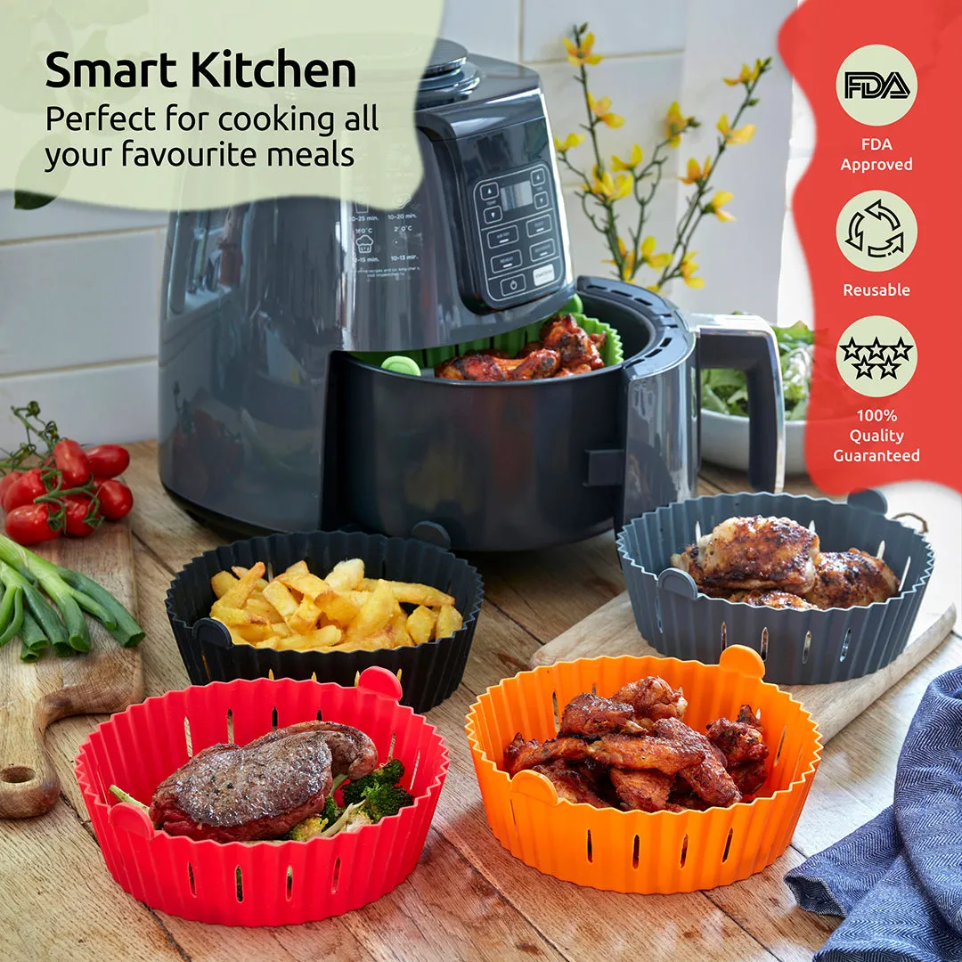 WAFE Silicone Air Fryer Liner 2PACK - Grey