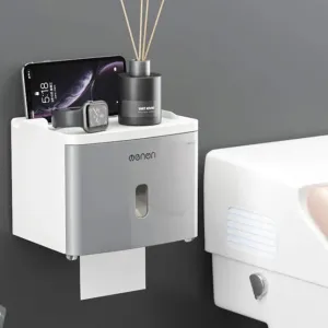 Wall Mount toilet Roll Organizer