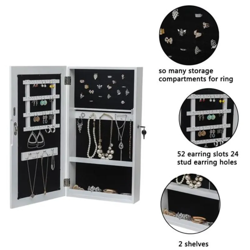 Wall-Mounted Armoire Jewelry Storage