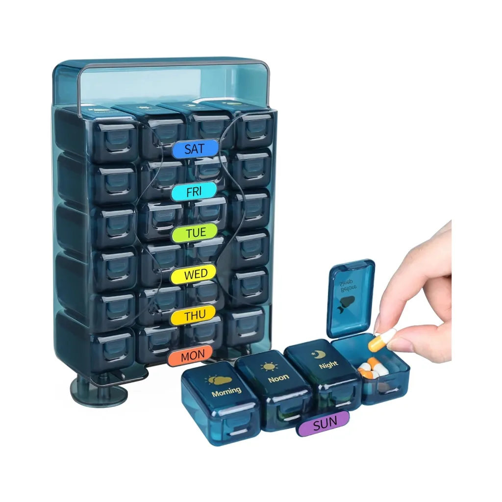 Weekly Pill Organizer with Drawer