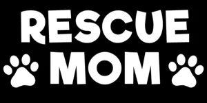 Window Decal - Rescue Mom Paw Prints