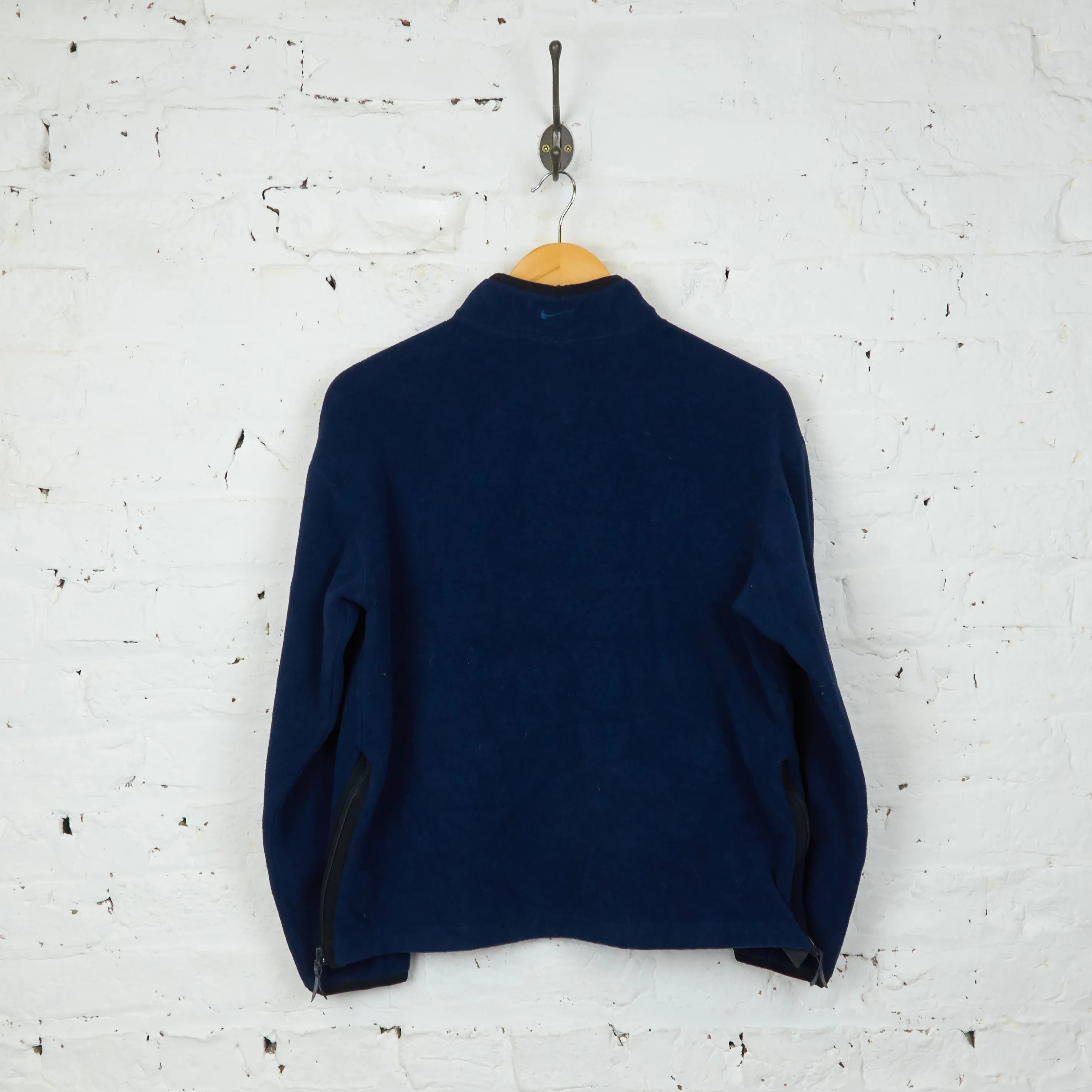 Womens Nike 1/4 Zip Fleece - Blue - Womens S