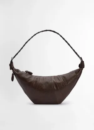 WOVEN CHEVRON LARGE CROISSANT BAG