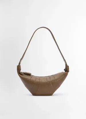 WOVEN LACED MEDIUM CROISSANT BAG