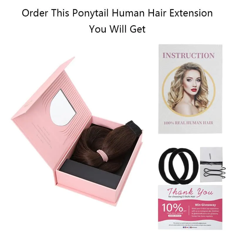 Wrap Around Ponytail Human Hair Extensions