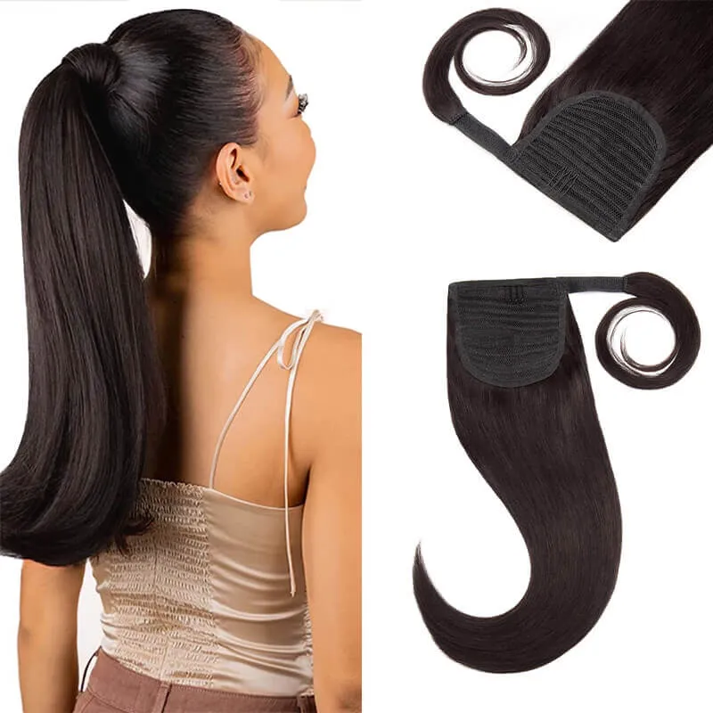 Wrap Around Ponytail Human Hair Extensions