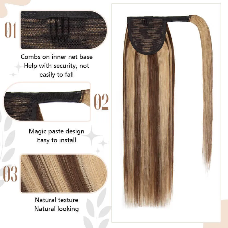 Wrap Around Ponytail Human Hair Extensions