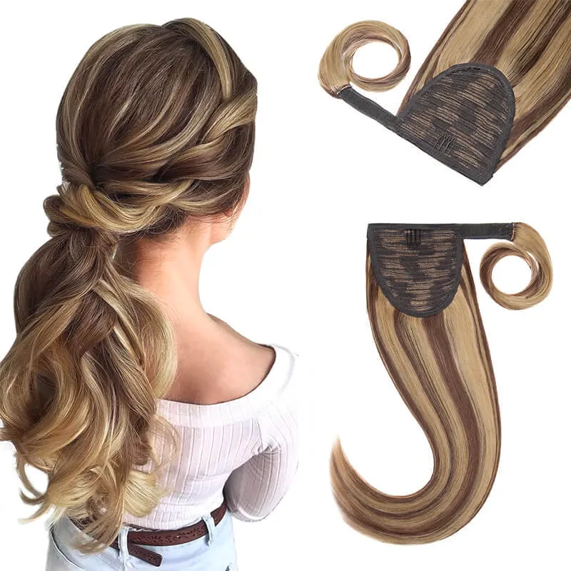 Wrap Around Ponytail Human Hair Extensions