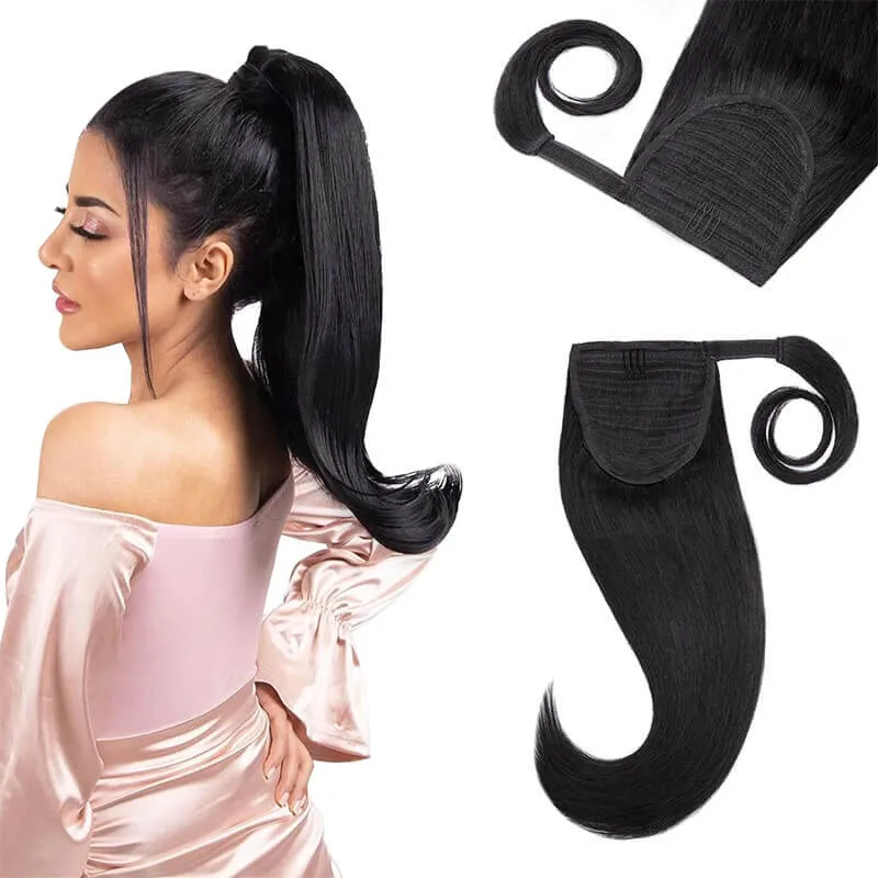 Wrap Around Ponytail Human Hair Extensions