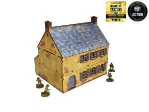 WW2 Normandy Townhouse 2 Pre-Painted - Micro Art Studio