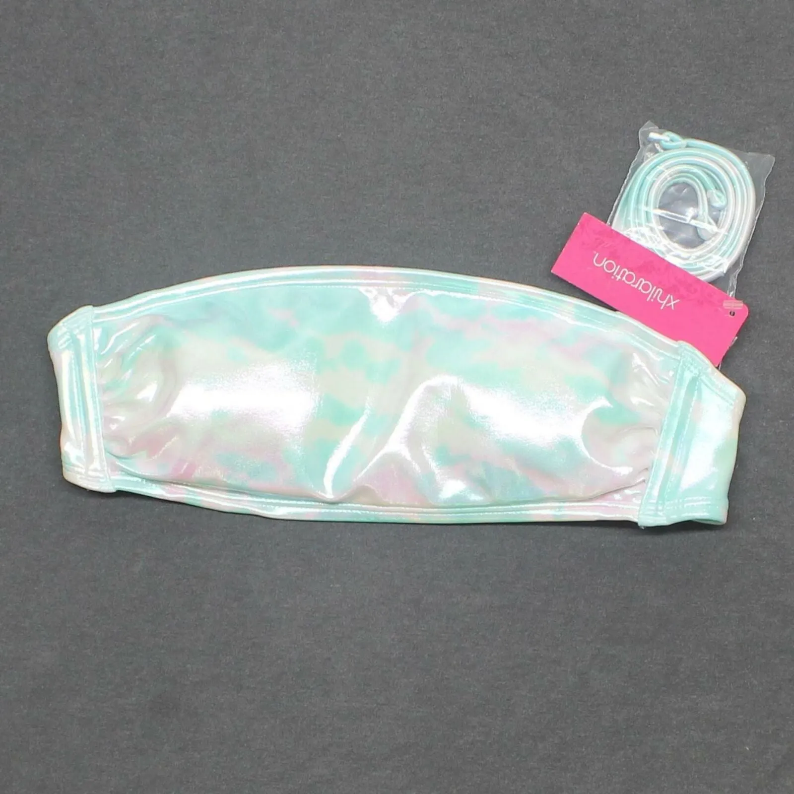 Xhilaration Women's Metallic Bandeau Bikini Top
