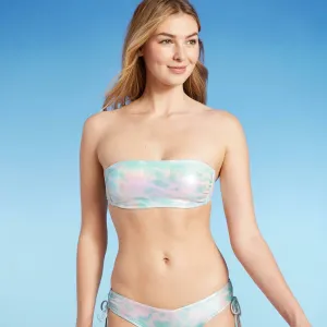 Xhilaration Women's Metallic Bandeau Bikini Top