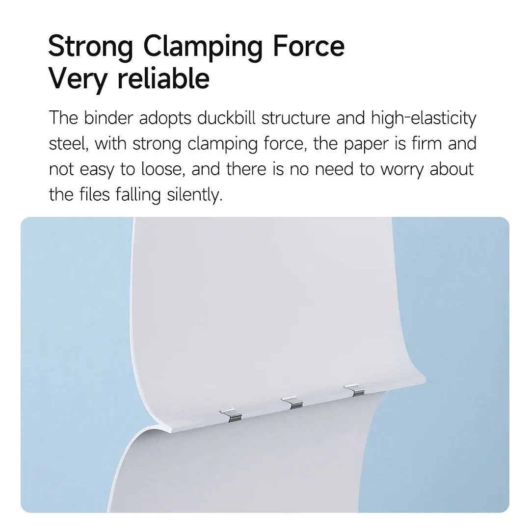 Xiaomi Mijia Paper Pusher Clip With 168 Refills Metal Pusher Holeless Stapler Strong Binding For Office School Document Organizer