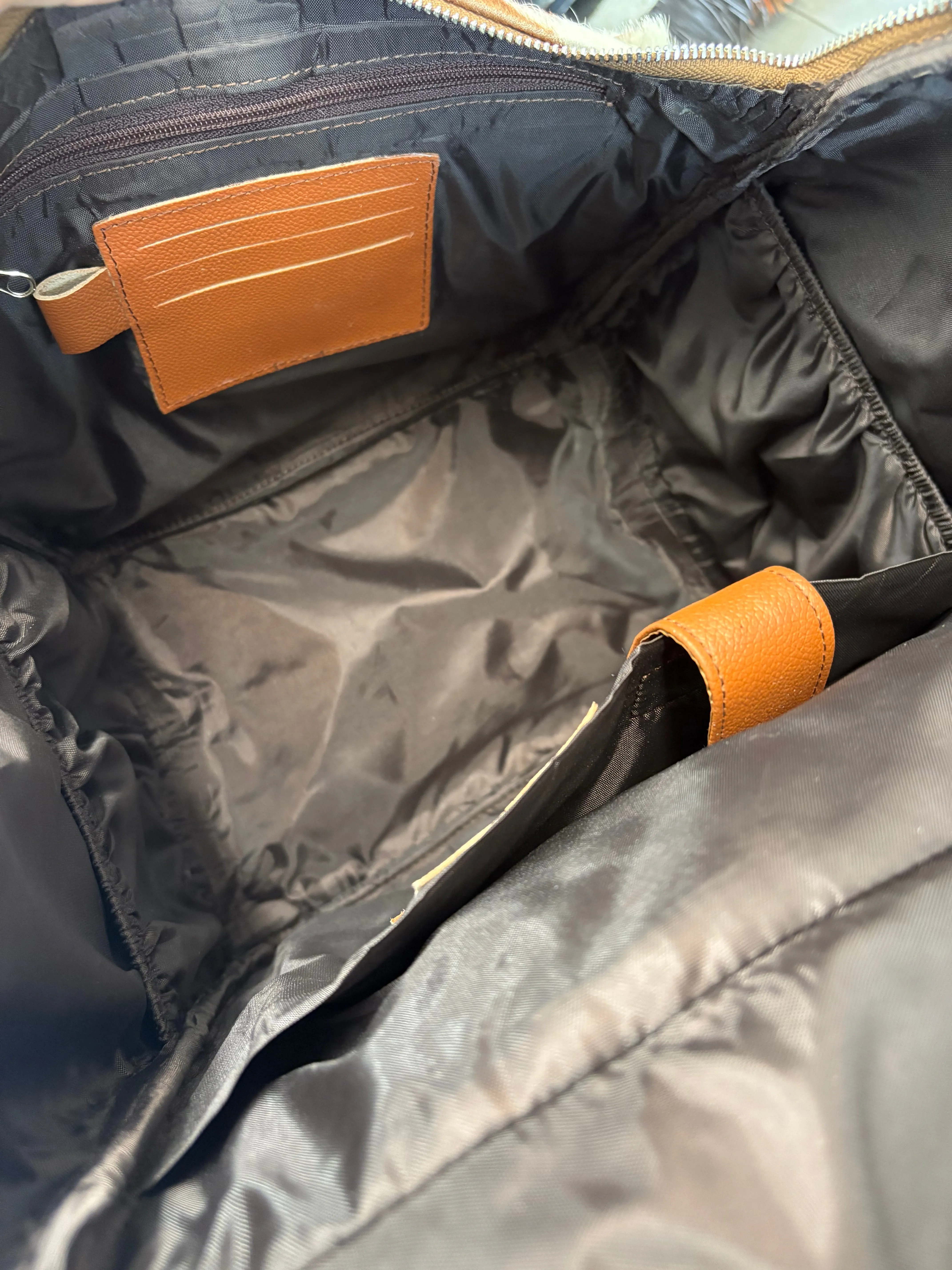 XL Cowhide   Tan Leather Backpack