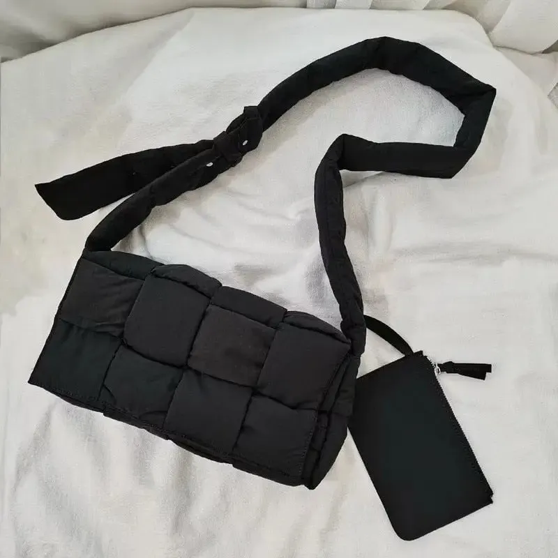 Y2K Padded Bag Made from Durable Oxford Fabric and Soft Cotton Lining