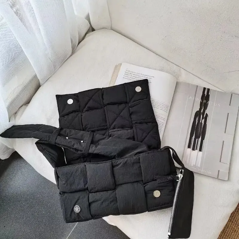 Y2K Padded Bag Made from Durable Oxford Fabric and Soft Cotton Lining